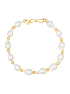 Sylvia Toledano Necklace Grace in Gold & Baroque Pearls