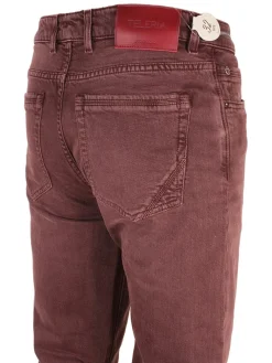 Teleria Zed Cobra Selvedge Stretch Denim in Mosto