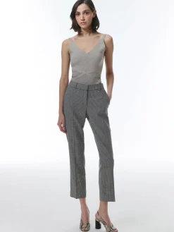 THEO The Label Eris Baby Houndstooth Pant in Black/Ivory