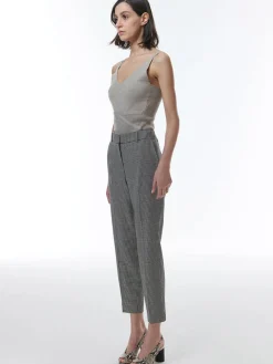 THEO The Label Eris Baby Houndstooth Pant in Black/Ivory