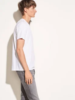 Vince Crew Neck T-Shirt in Optic White