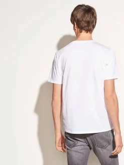 Vince Crew Neck T-Shirt in Optic White
