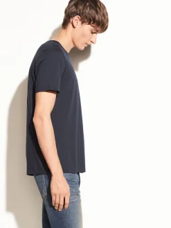 Vince Crew Neck T-Shirt in Coastal Blue