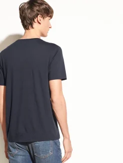 Vince Crew Neck T-Shirt in Coastal Blue