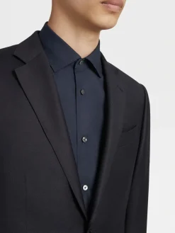 Zegna Navy Blue Milano Trofeo™ Wool Suit